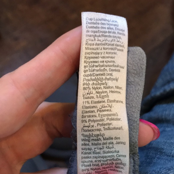 La Senza Grey Lace Padded Push-Up Bra A36 - Picture 10 of 10